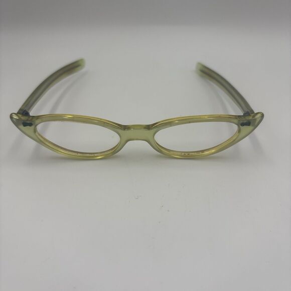 Vintage Plastic Frame Women's Mid Century Cat Eye Eyeglasses USA - Picture 7 of 7